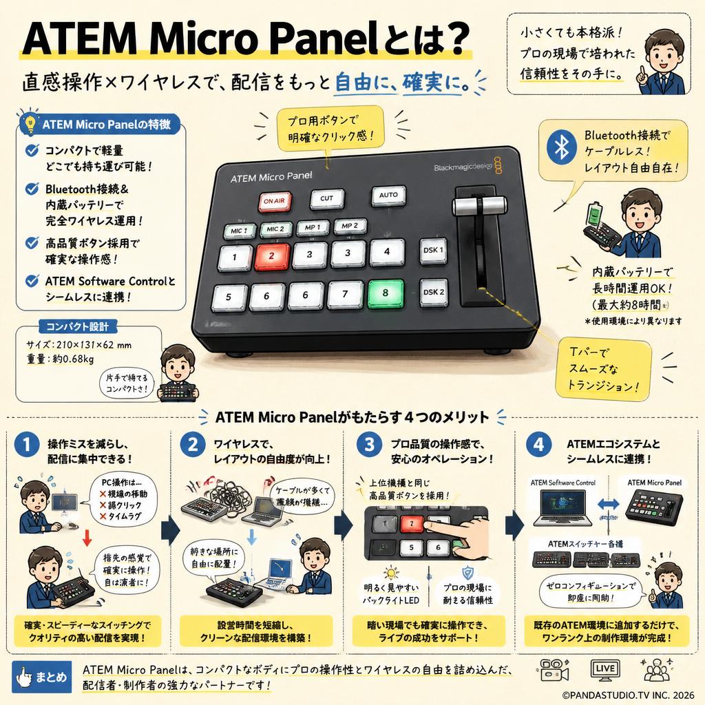 BlackmagicDesign ATEM Micro Panel 概要