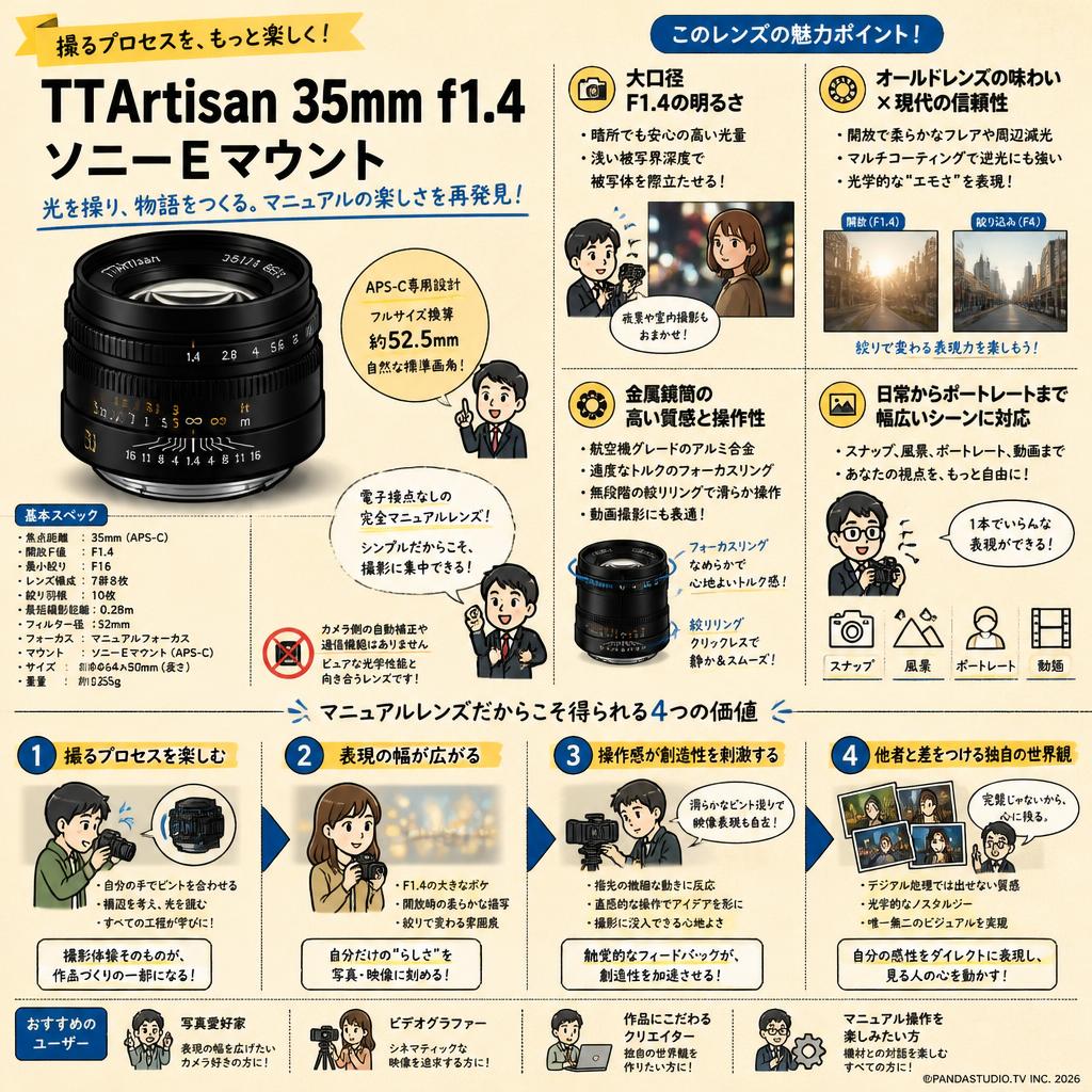 TTArtisan 35mm f1.4 ソニーEマウント 概要