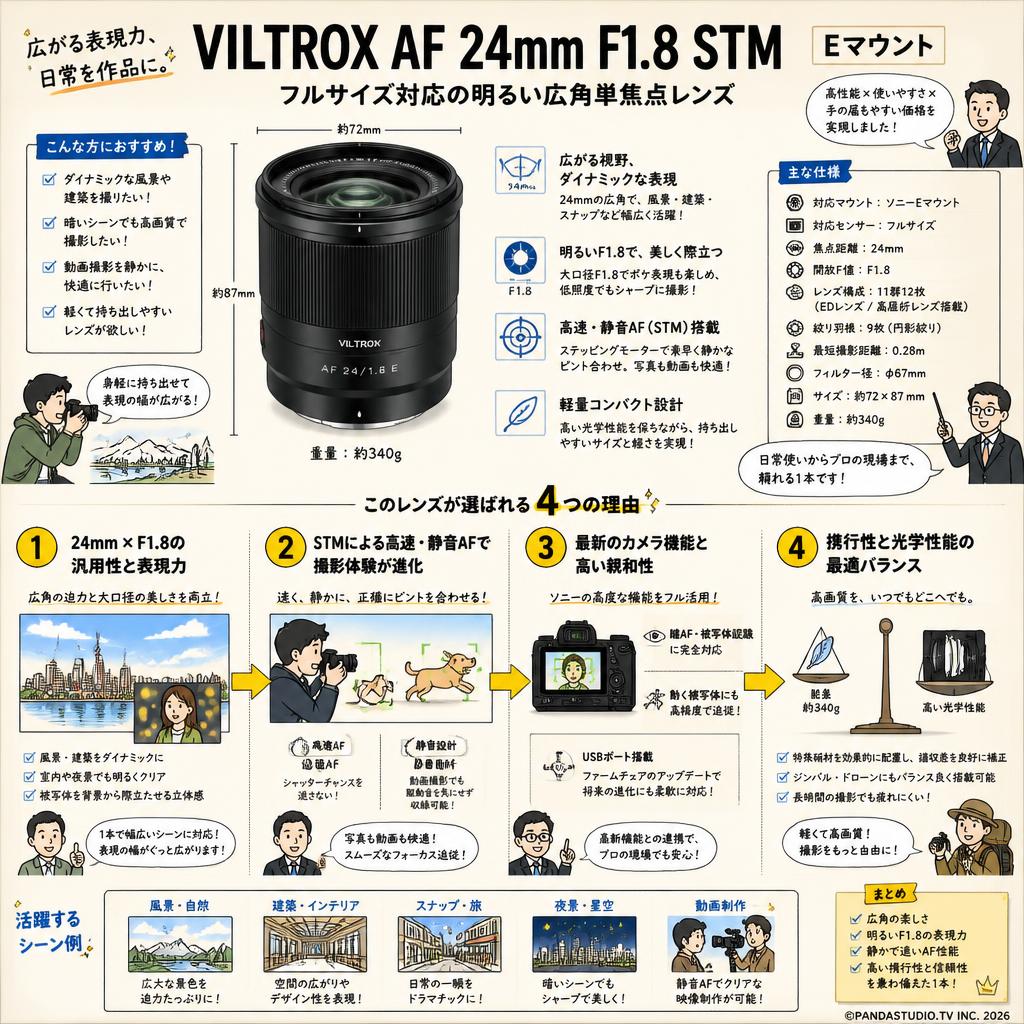 VILTROX AF 24mm F1.8 STM   Eマウント 概要
