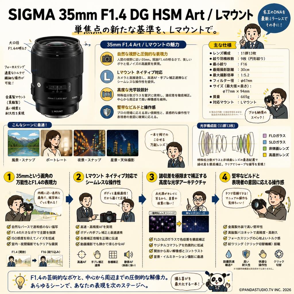 SIGMA  35mm F1.4 DG HSM Art / Lマウント 概要