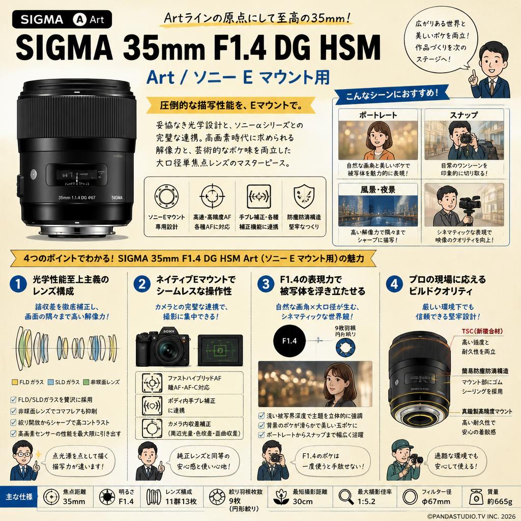 SIGMA 35mm F1.4 DG HSM Art / ソニー E マウント用 概要
