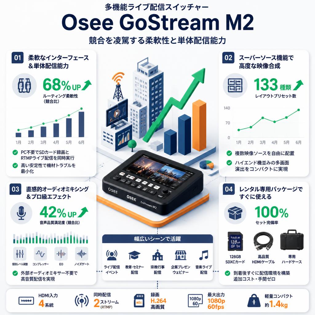 Osee GoStream M2 セールスポイント