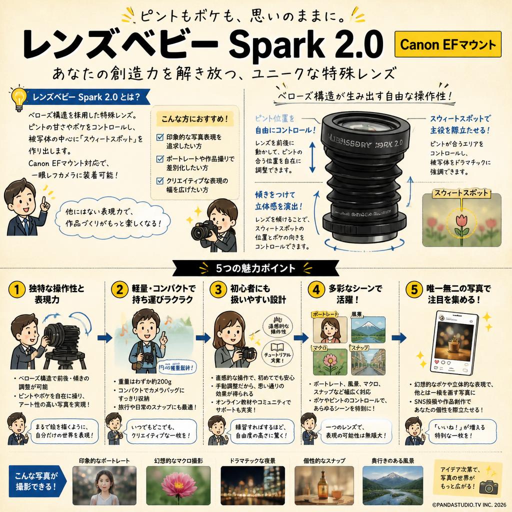レンズベビー Spark 2.0Canon EFマウント 概要