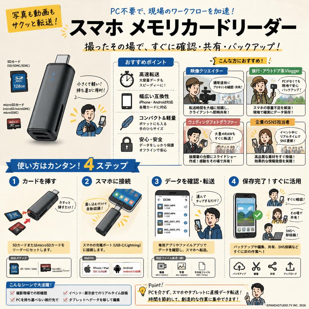 スマホ メモリカードリーダー おもな対象のお客様