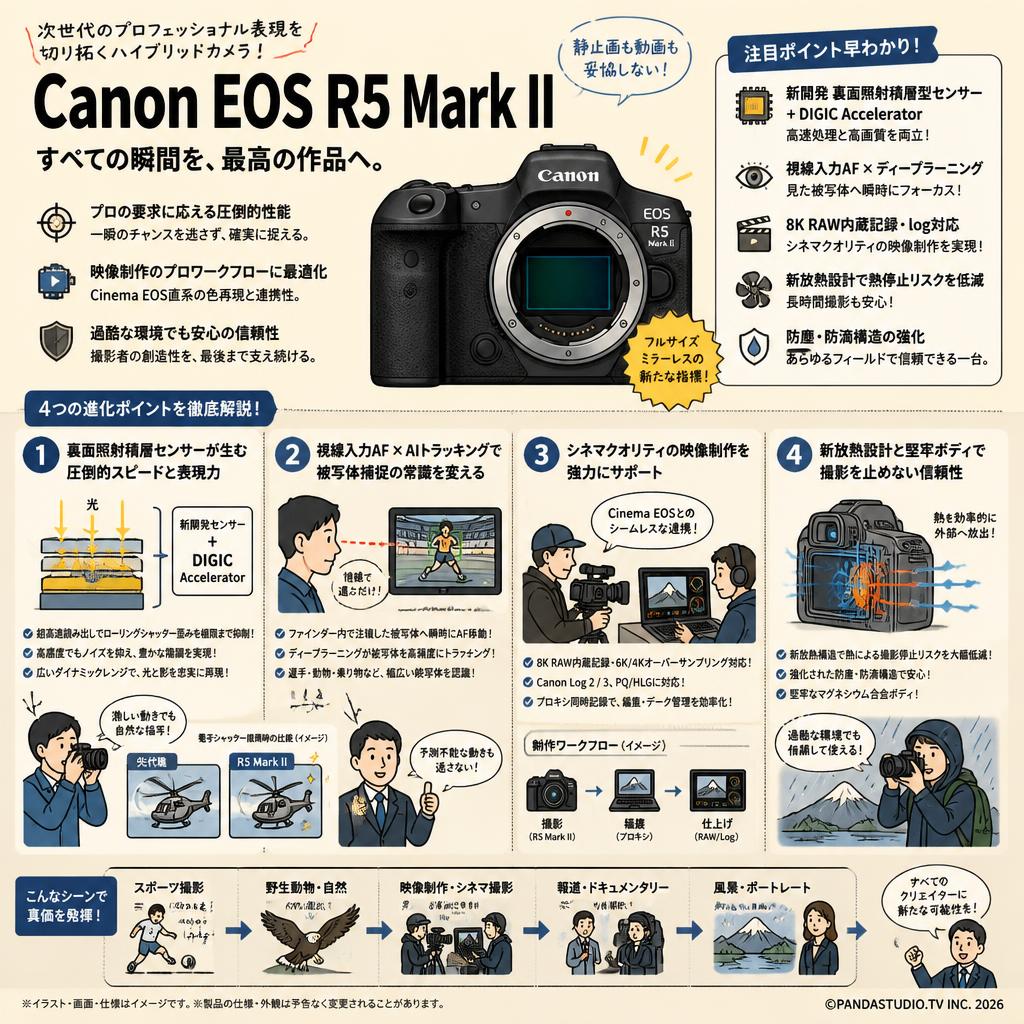 Canon EOS R5 Mark II 概要