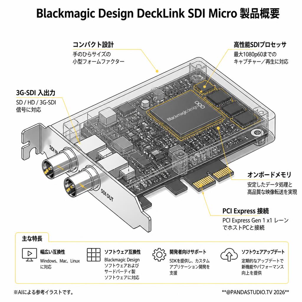 Blackmagic Design DeckLink SDI Micro スペック