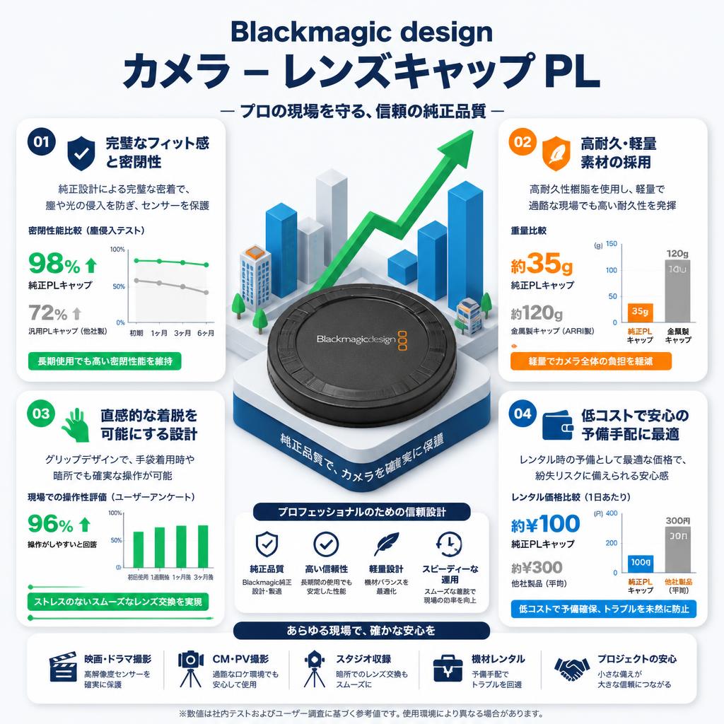 Blackmagic design Camera - Lens Cap PL セールスポイント
