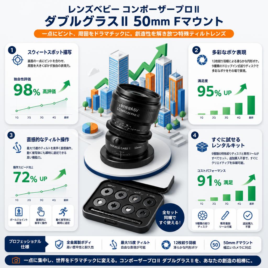 レンズベビー コンポーザープロⅡ ダブルグラスⅡ 50mm Fマウント セールスポイント