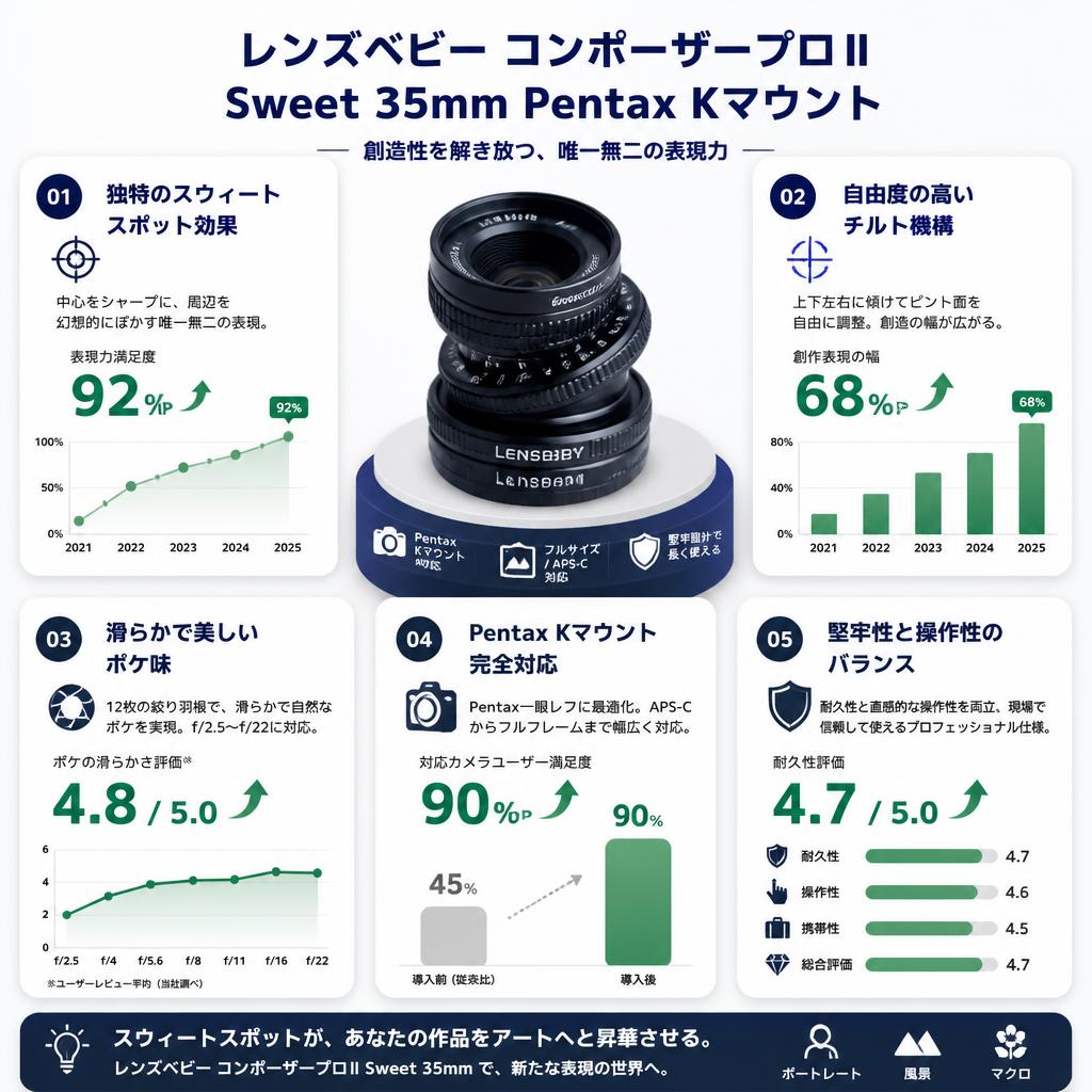 レンズベビー コンポーザープロⅡ Sweet 35mm Pentax Kマウント セールスポイント