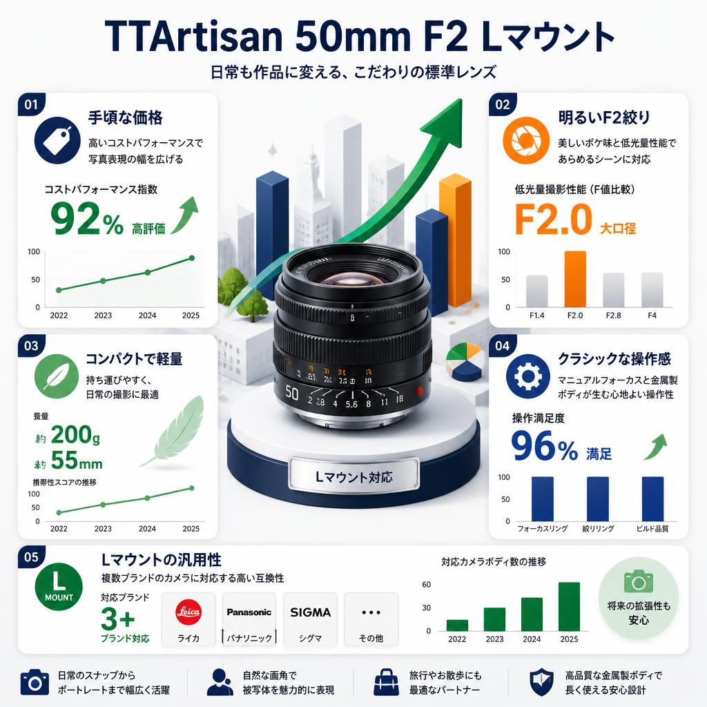 TTArtisan 50mm F2 Lマウント セールスポイント