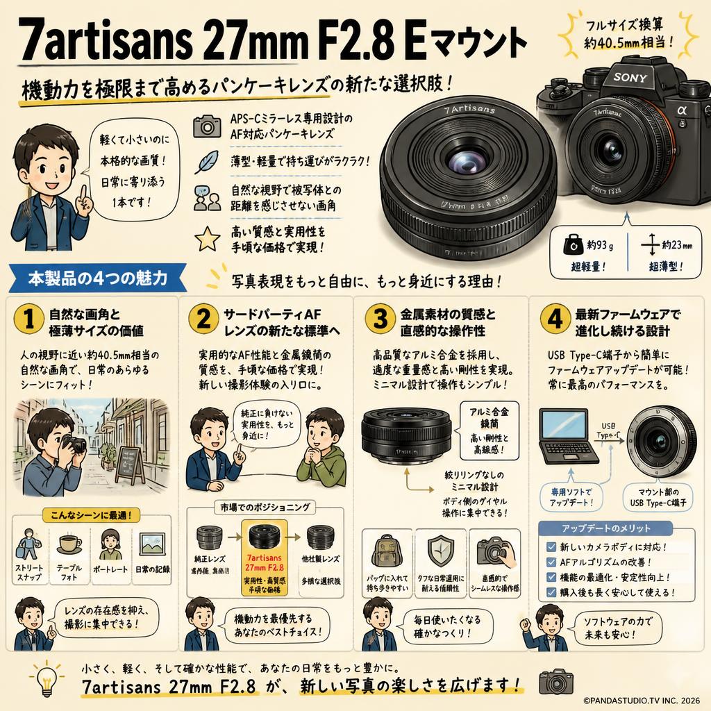 7artisans 27mm F2.8  Eマウント 概要