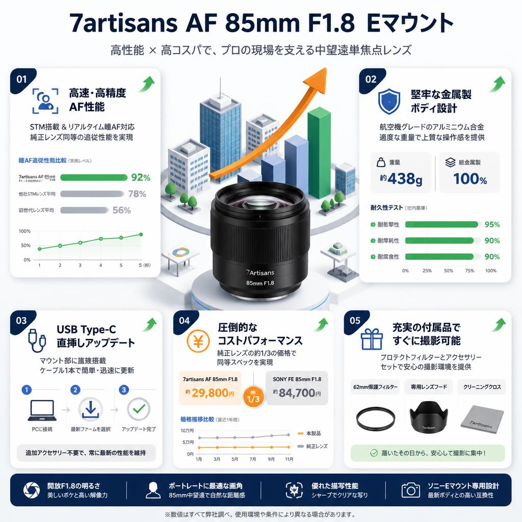 7artisans AF 85mm F1.8  Eマウント セールスポイント