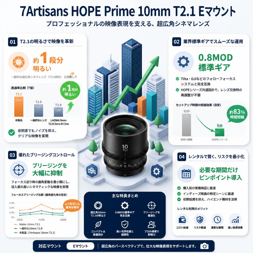 7Artisans HOPE Prime 10mm T2.1 Eマウント セールスポイント