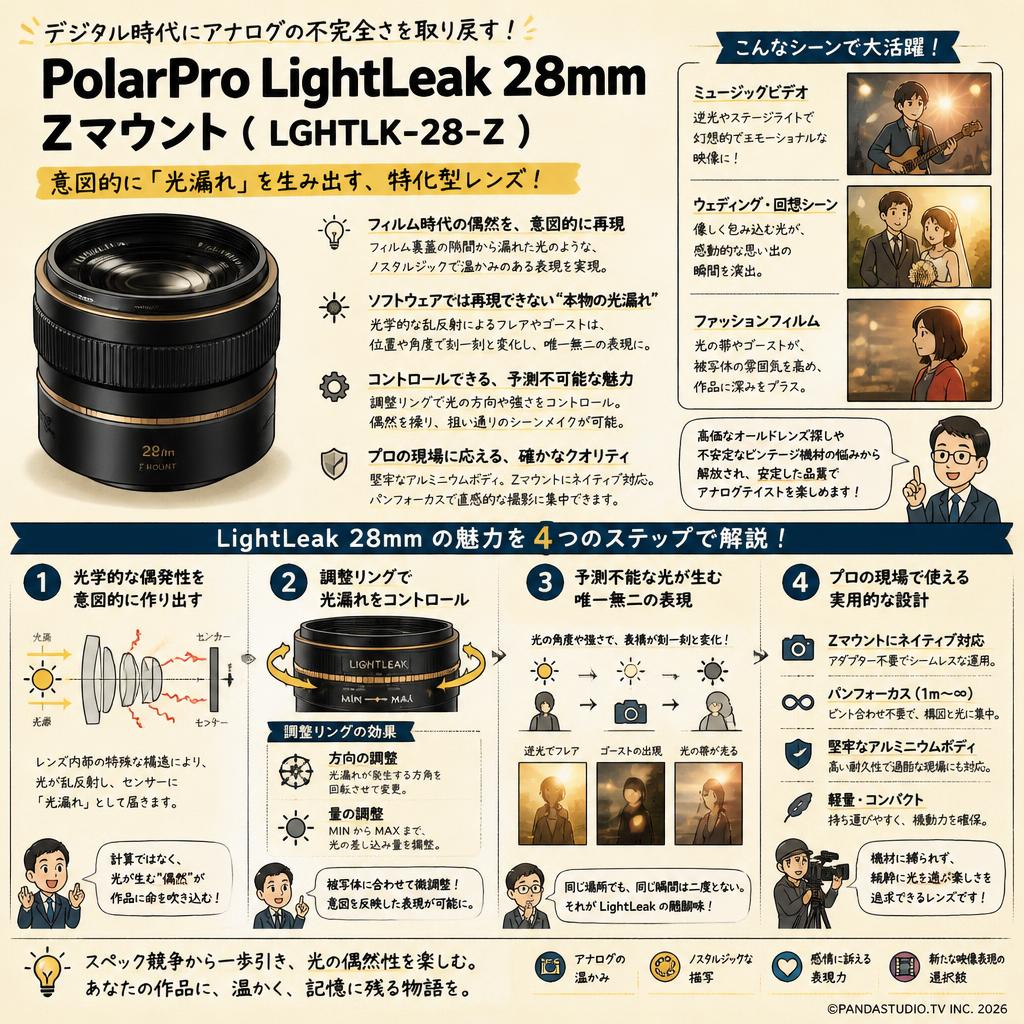 PolarPro LightLeak 28mm  Zマウント ( LGHTLK-28-Z ) 概要