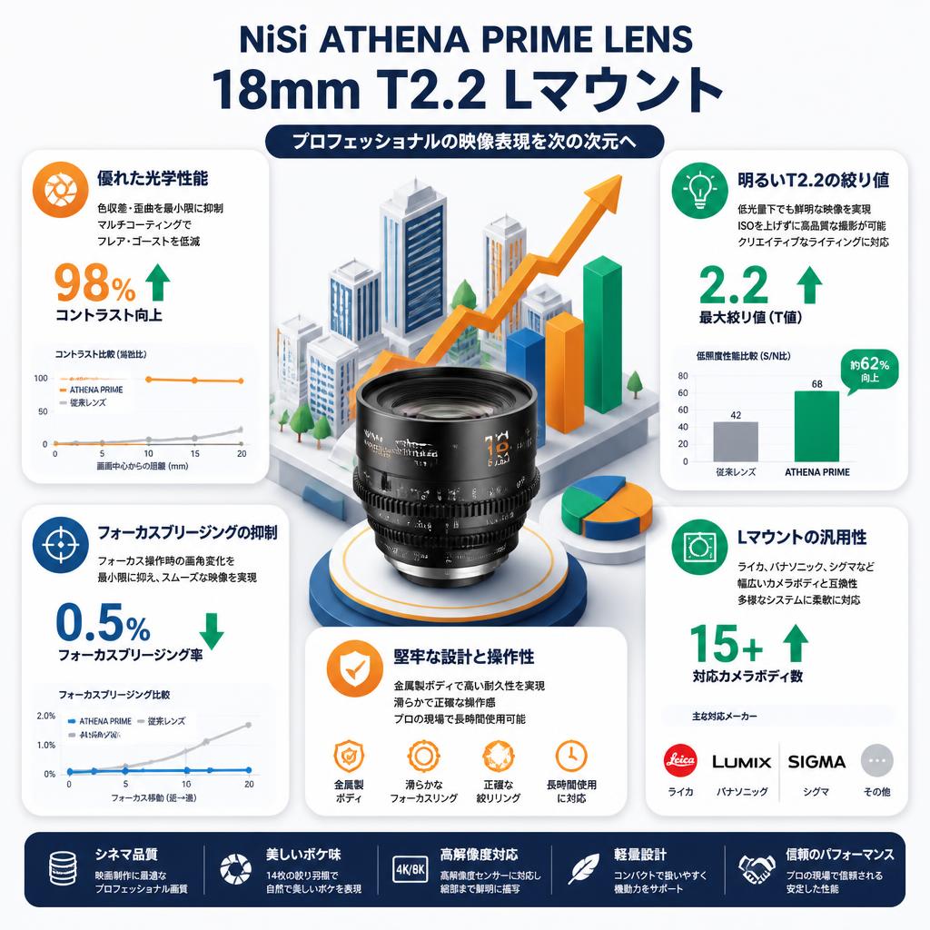 NiSi ATHENA PRIME LENS 18mm T2.2 Lマウント ( ath18t22-L ) セールスポイント