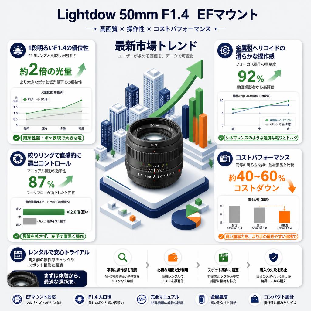 Lightdow 50mm F1.4   EFマウント セールスポイント