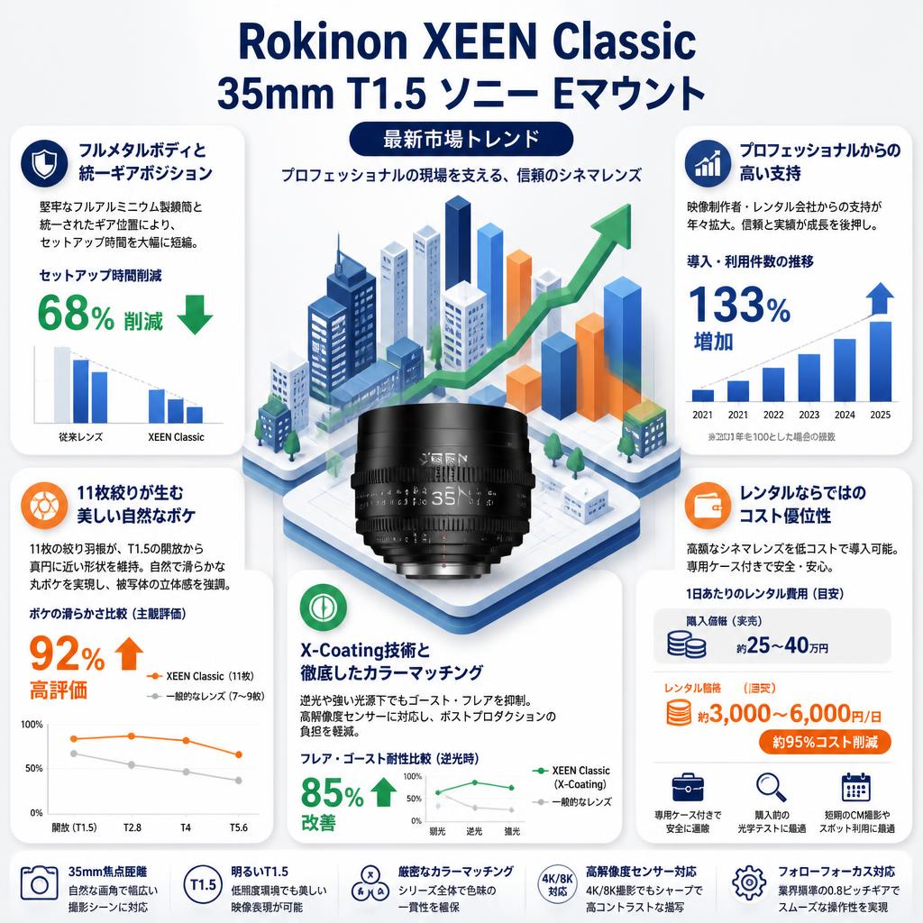 Rokinon XEEN Classic 35mm T1.5 ソニー Eマウント セールスポイント