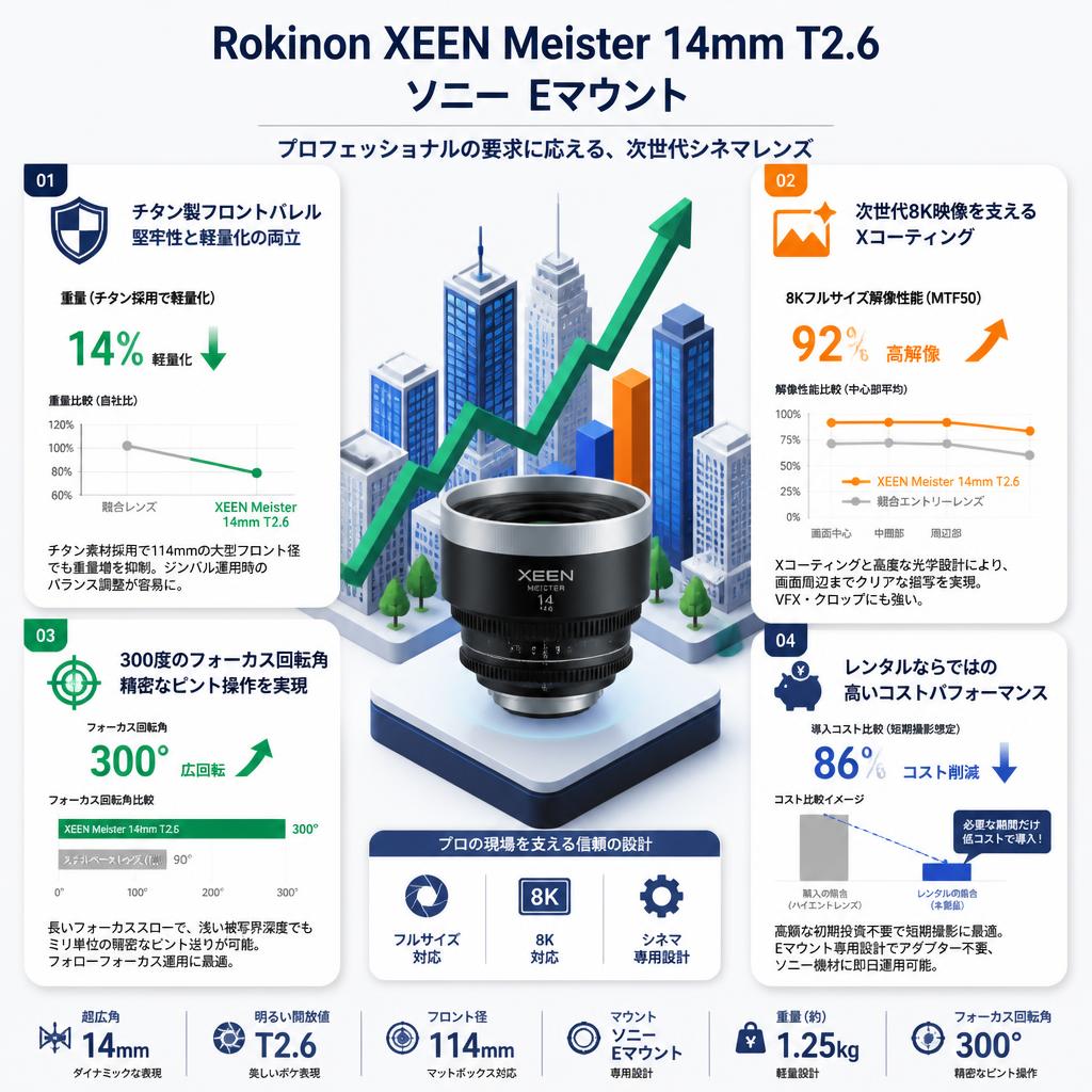 Rokinon XEEN Meister 14mm T2.6 ソニー Eマウント セールスポイント