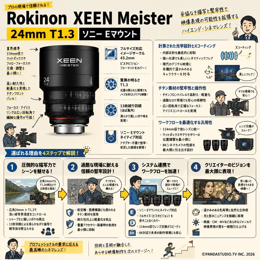 Rokinon XEEN Meister 24mm T1.3 ソニー Eマウント 概要
