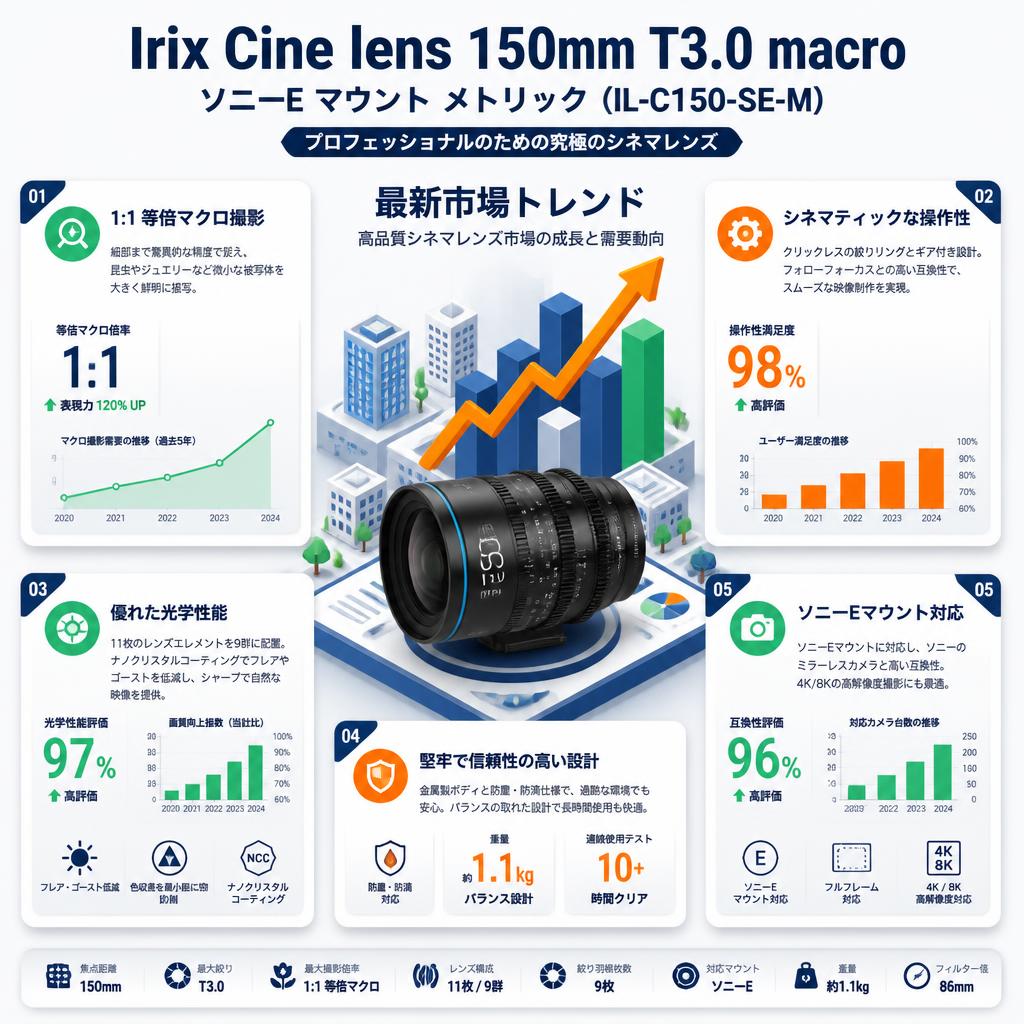 Irix Cine lens 150mm T3.0 macro ソニーE マウント メトリック（IL-C150-SE-M） セールスポイント
