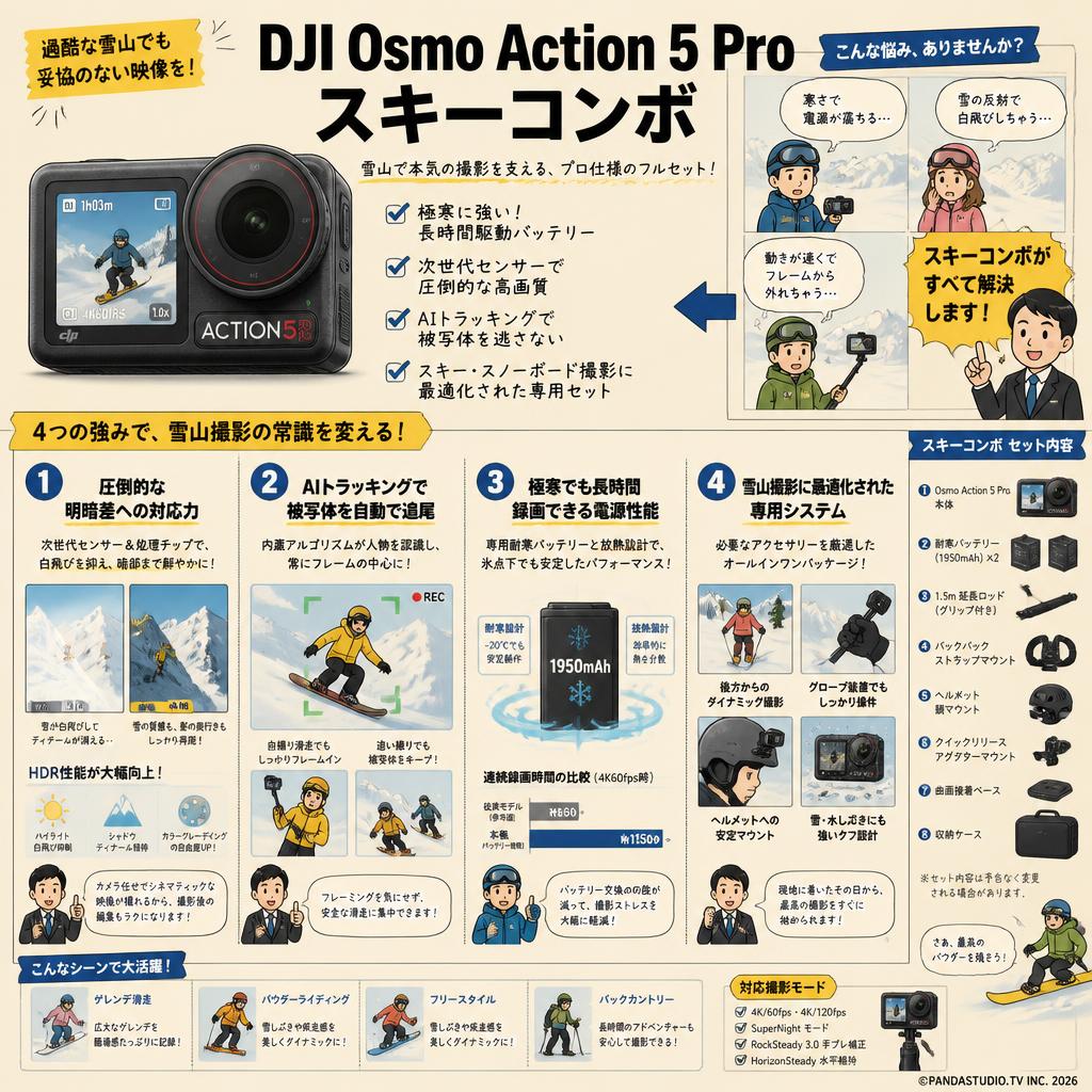 DJI Osmo Action 5 Proスキーコンボ 概要
