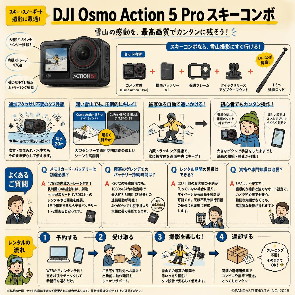 DJI Osmo Action 5 Proスキーコンボ FAQ（よくある質問と答え）
