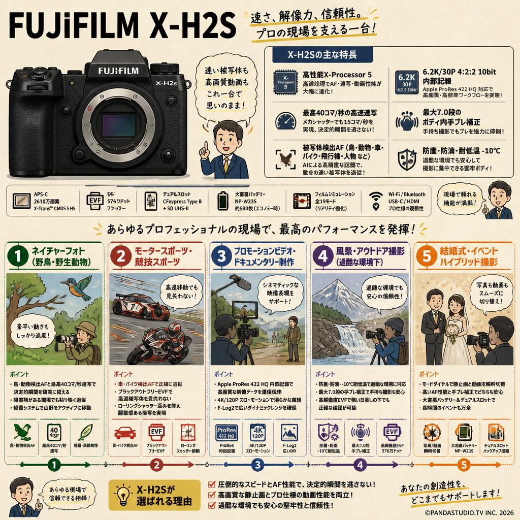 FUJIFILM X-H2S 用途