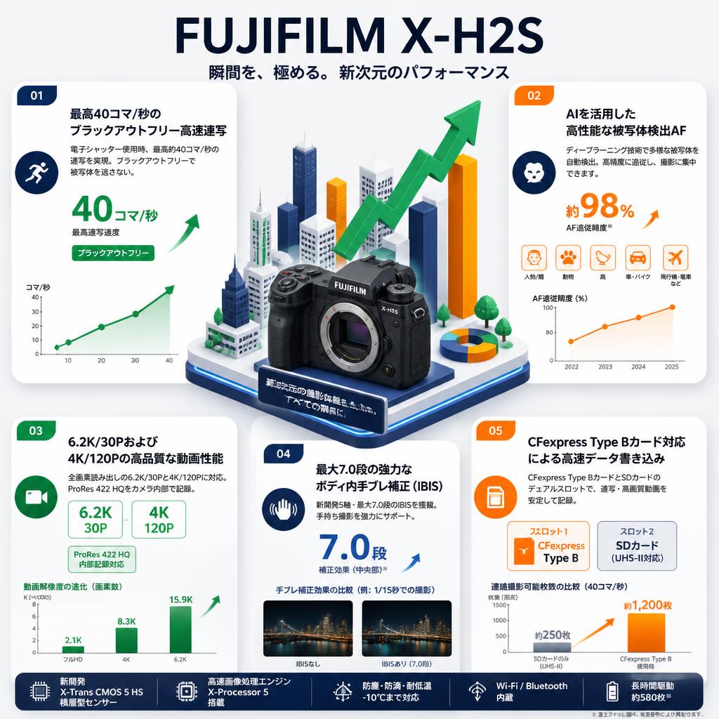 FUJIFILM X-H2S セールスポイント