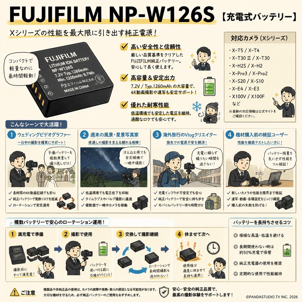 FUJIFILM NP-W126S [充電式バッテリー] おもな対象のお客様