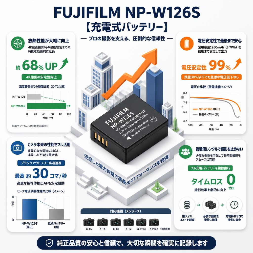 FUJIFILM NP-W126S [充電式バッテリー] セールスポイント