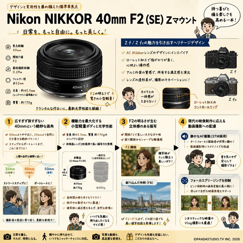 Nikon NIKKOR  40mm F2 (SE) Zマウント 概要