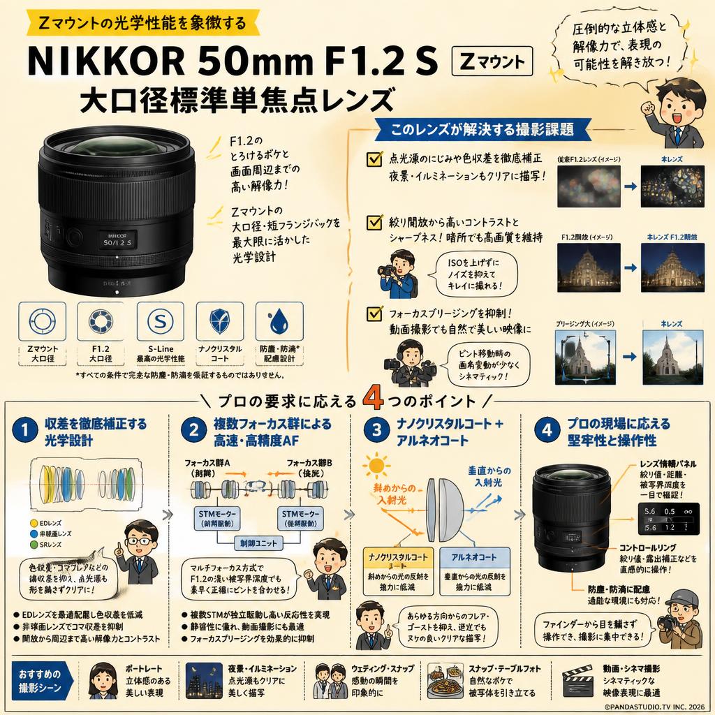 Nikon NIKKOR 50mm F1.2 S Zマウント 概要
