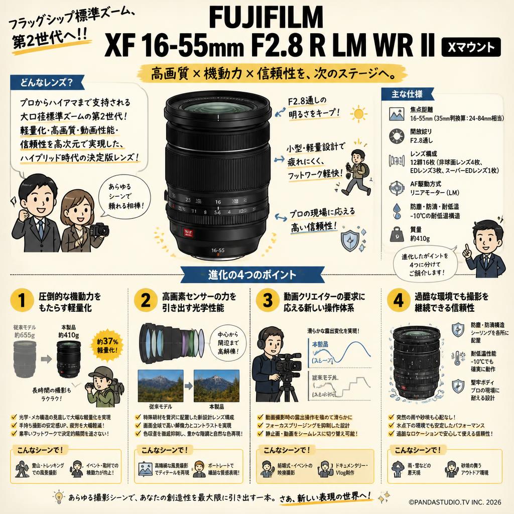 FUJIFILM XF 16-55mm F2.8 R LM WR II Xマウント 概要