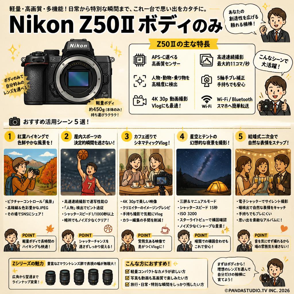 Nikon Z50Ⅱボディのみ 用途