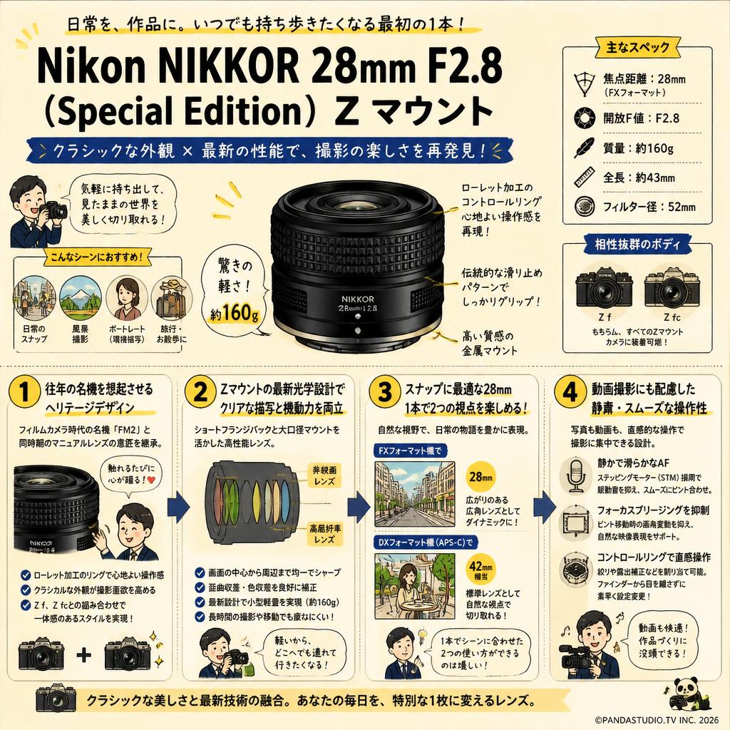 Nikon NIKKOR 28mm F2.8（Special Edition） Z マウント 概要