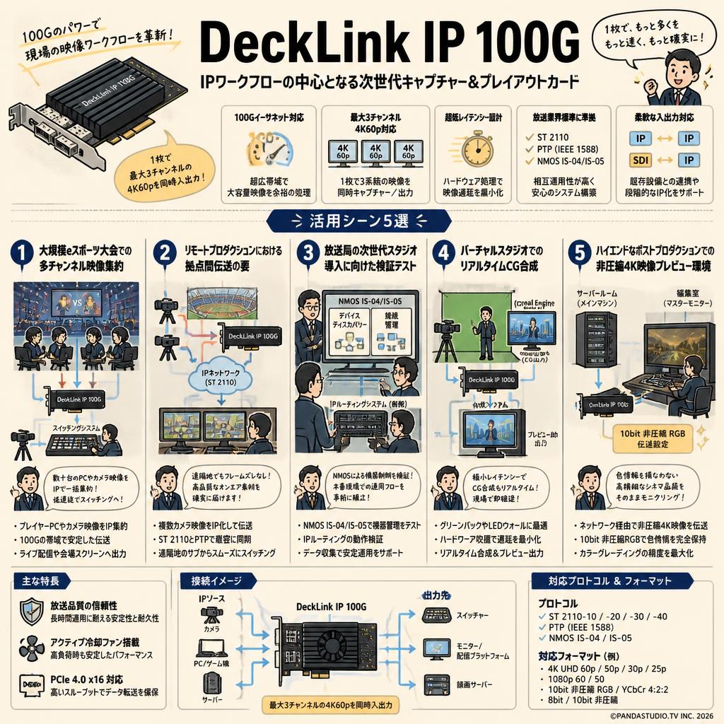 DeckLink IP 100G 用途