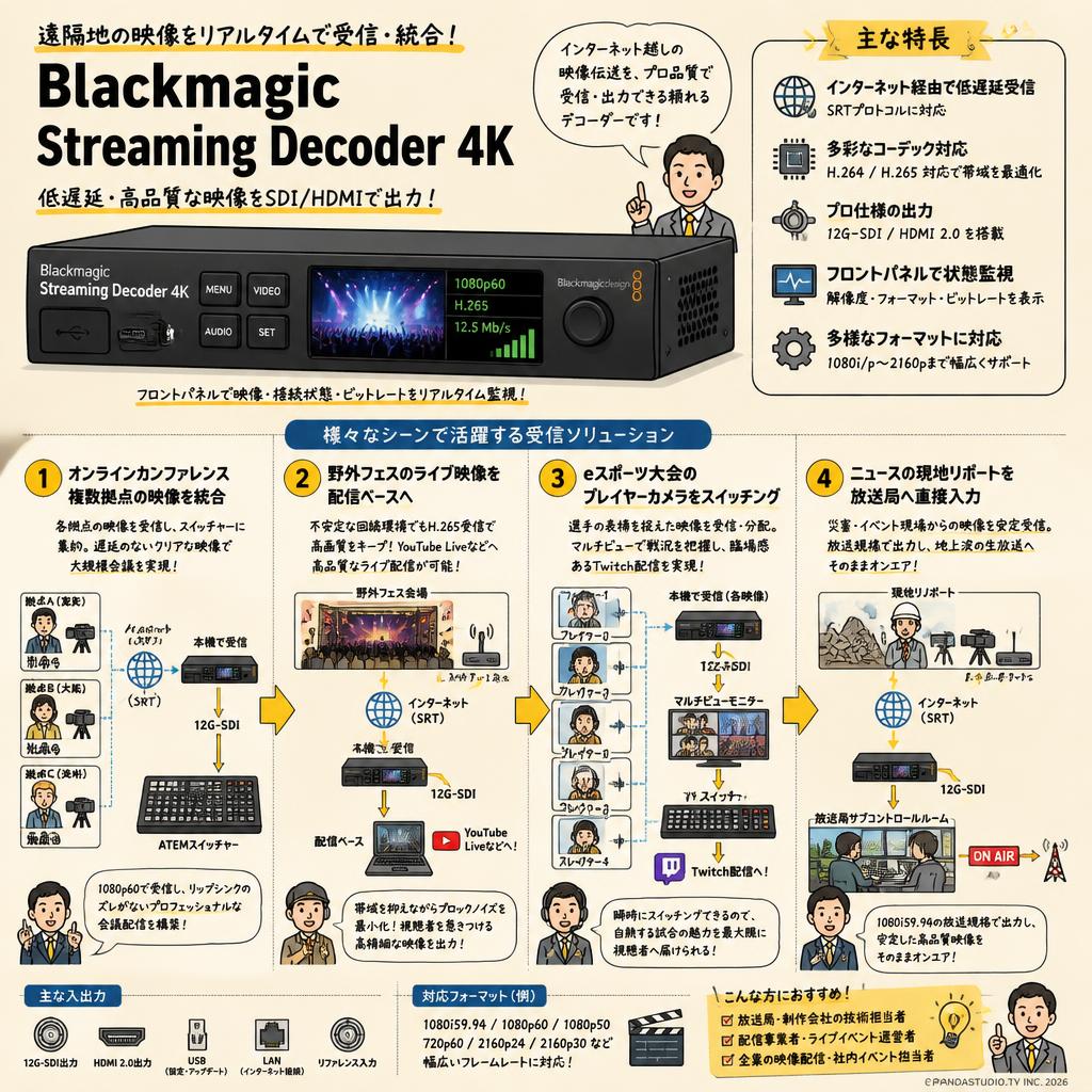 Blackmagic Streaming Decoder 4K 用途