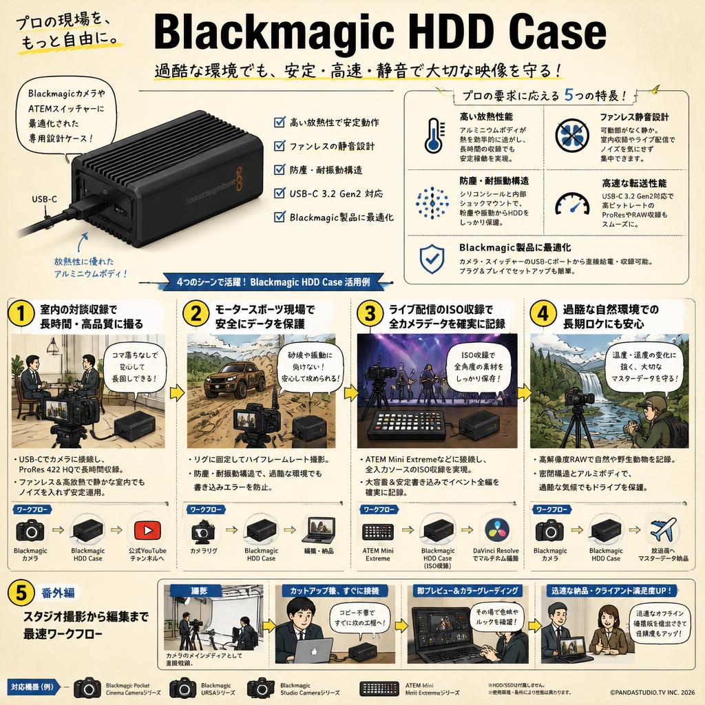 Blackmagic HDD Case 用途