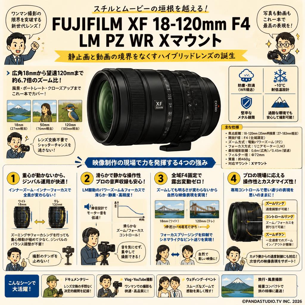 FUJIFILM XF 18-120mm F4 LM PZ WR Xマウント 概要
