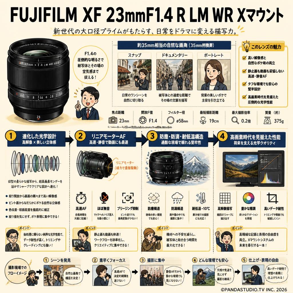 FUJIFILM XF 23mmF1.4 R LM WR Xマウント 概要