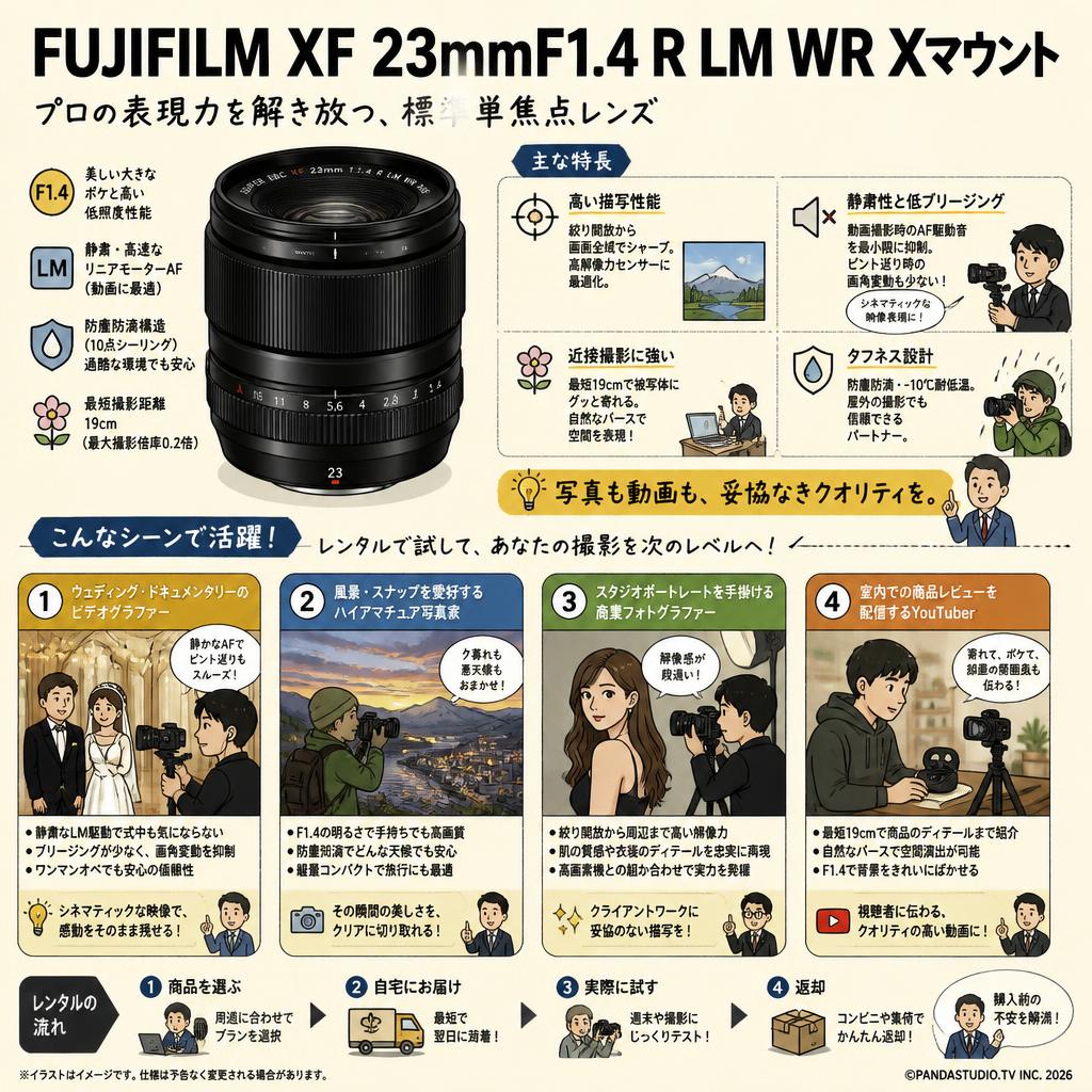 FUJIFILM XF 23mmF1.4 R LM WR Xマウント おもな対象のお客様