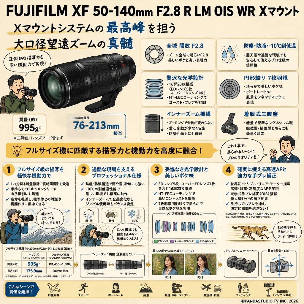 FUJIFILM XF 50-140mm F2.8 R LM OIS WR Xマウント 概要