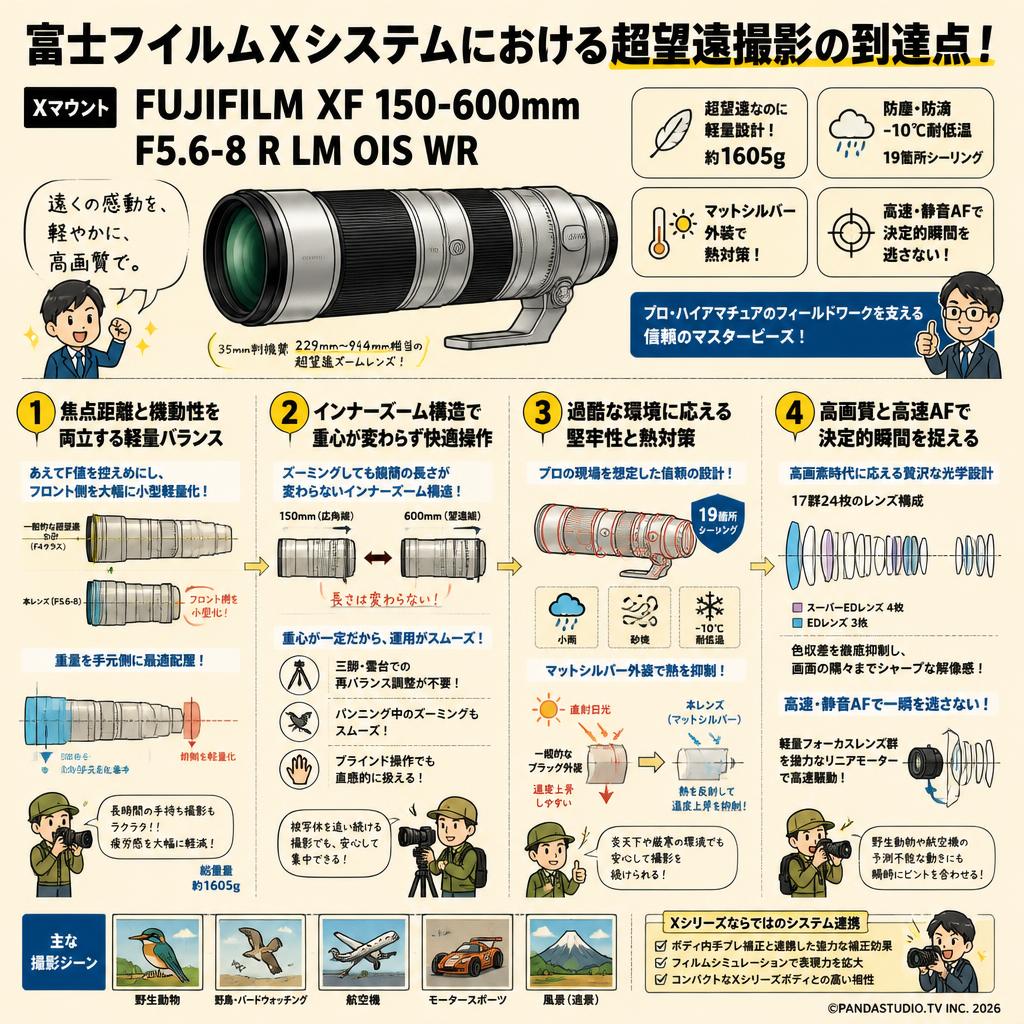 FUJIFILM XF 150-600mm F5.6-8 R LM OIS WR Xマウント 概要