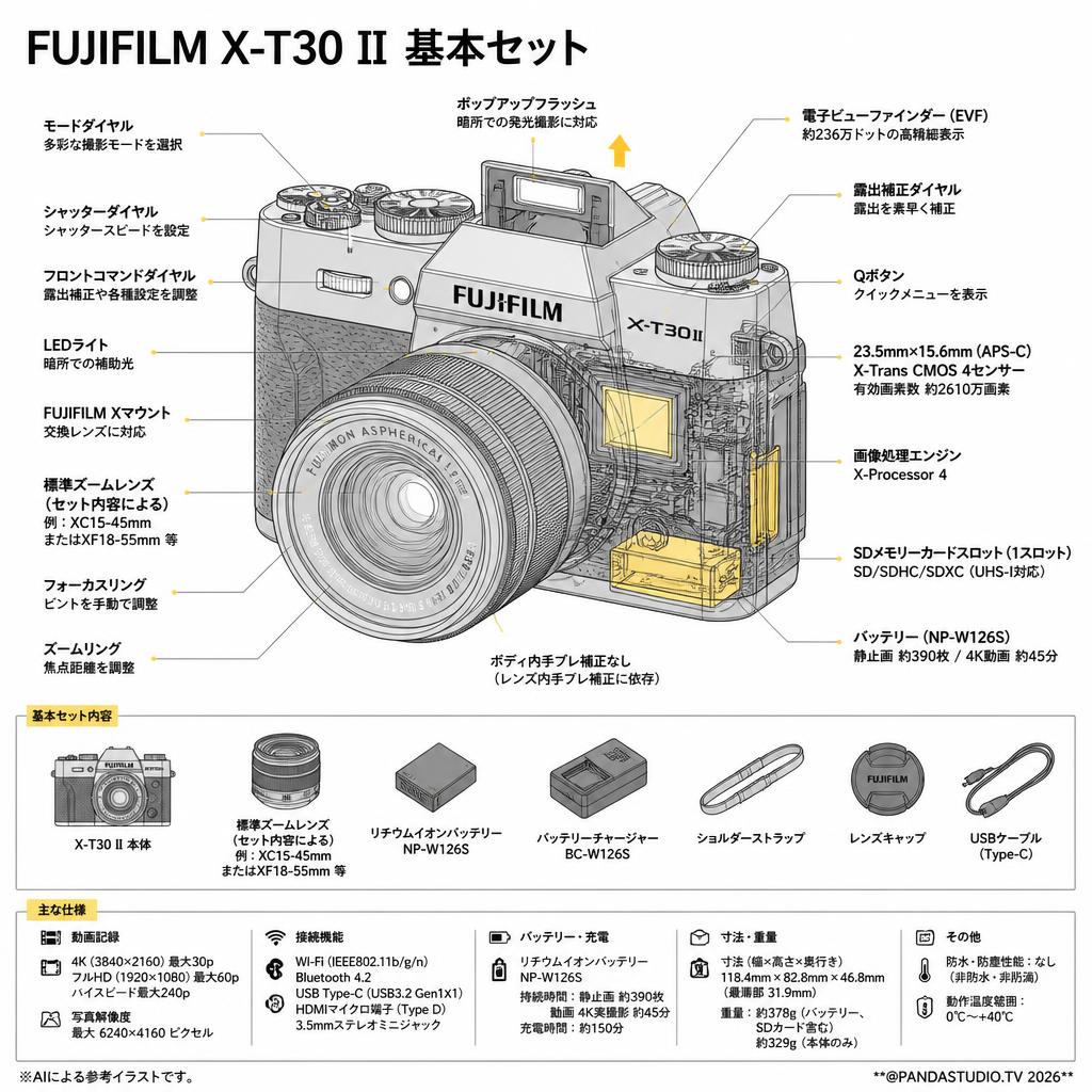 FUJIFILM X-T30 II 基本セット スペック