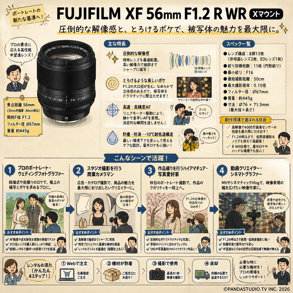 FUJIFILM XF 56mm F1.2 R WR Xマウント おもな対象のお客様