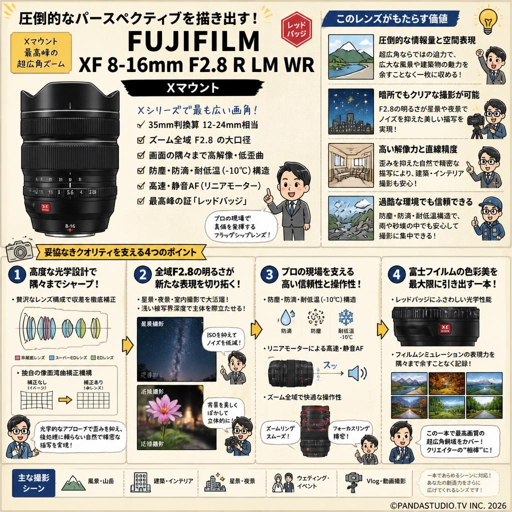 FUJIFILM XF 8-16mm F2.8 R LM WR Xマウント 概要