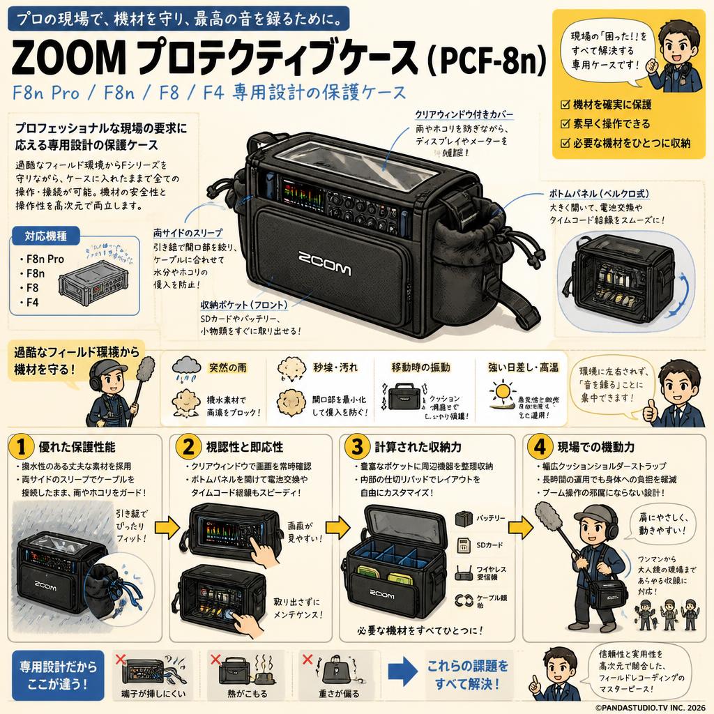 ZOOM プロテクティブケース ( PCF-8n ) 概要