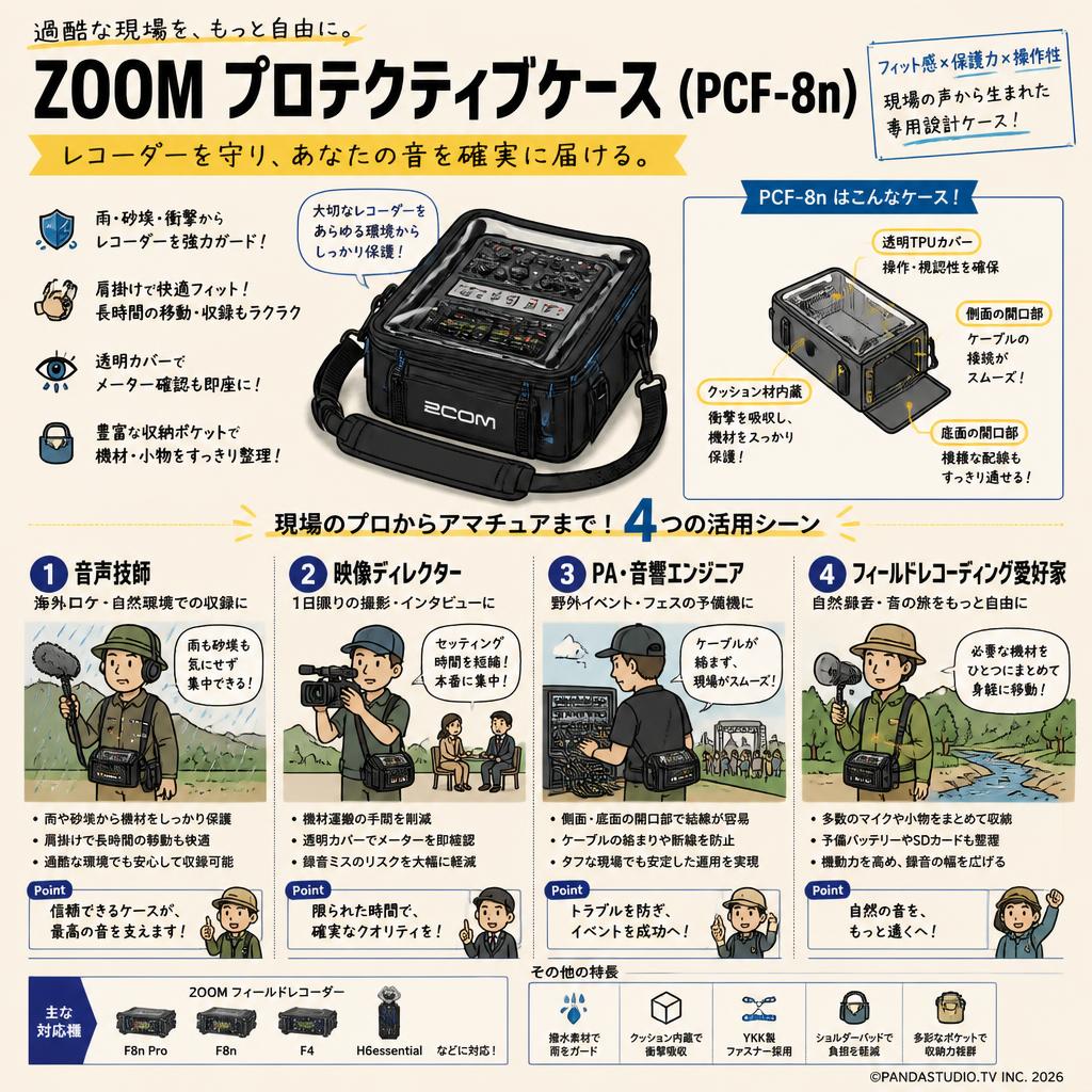 ZOOM プロテクティブケース ( PCF-8n ) おもな対象のお客様
