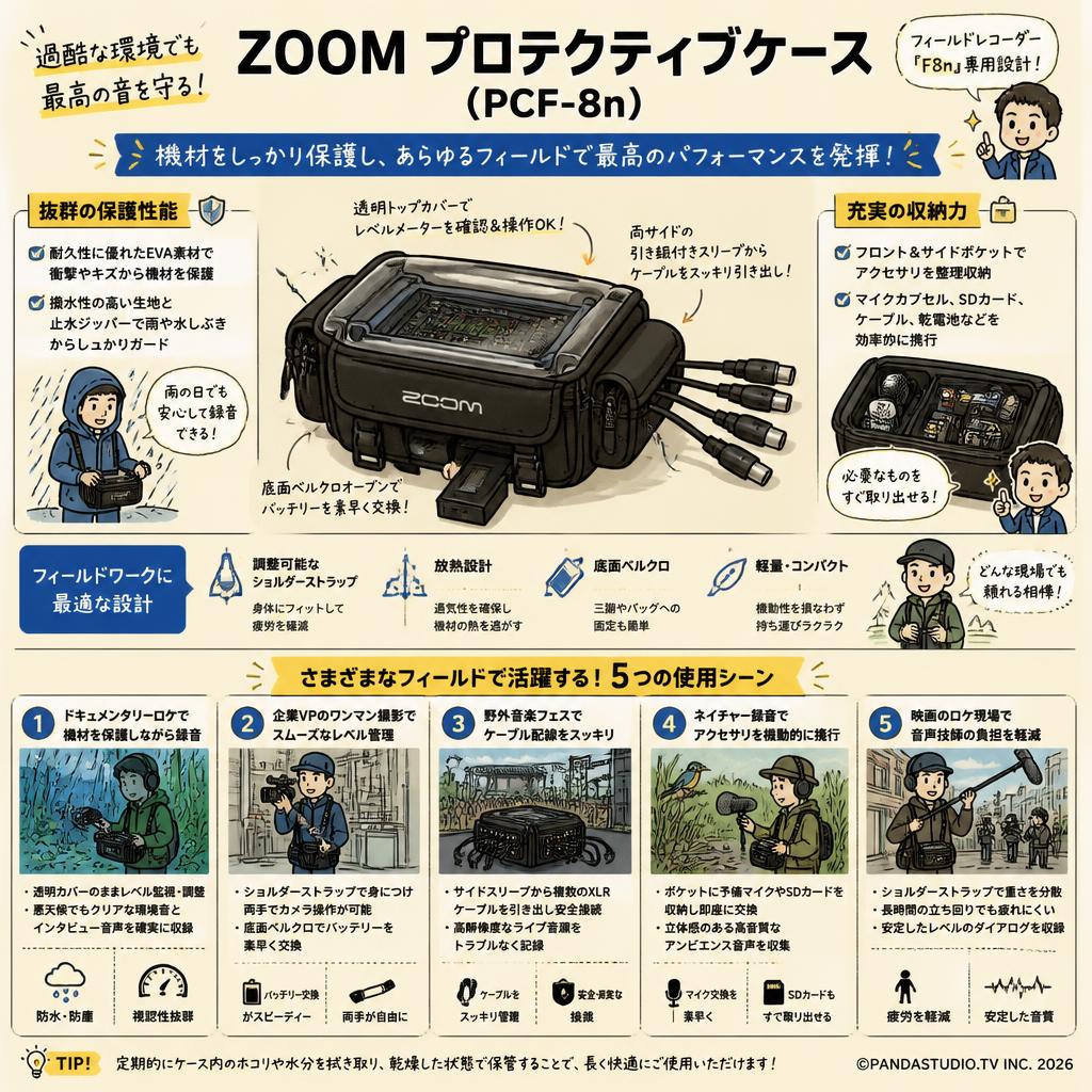ZOOM プロテクティブケース ( PCF-8n ) 用途