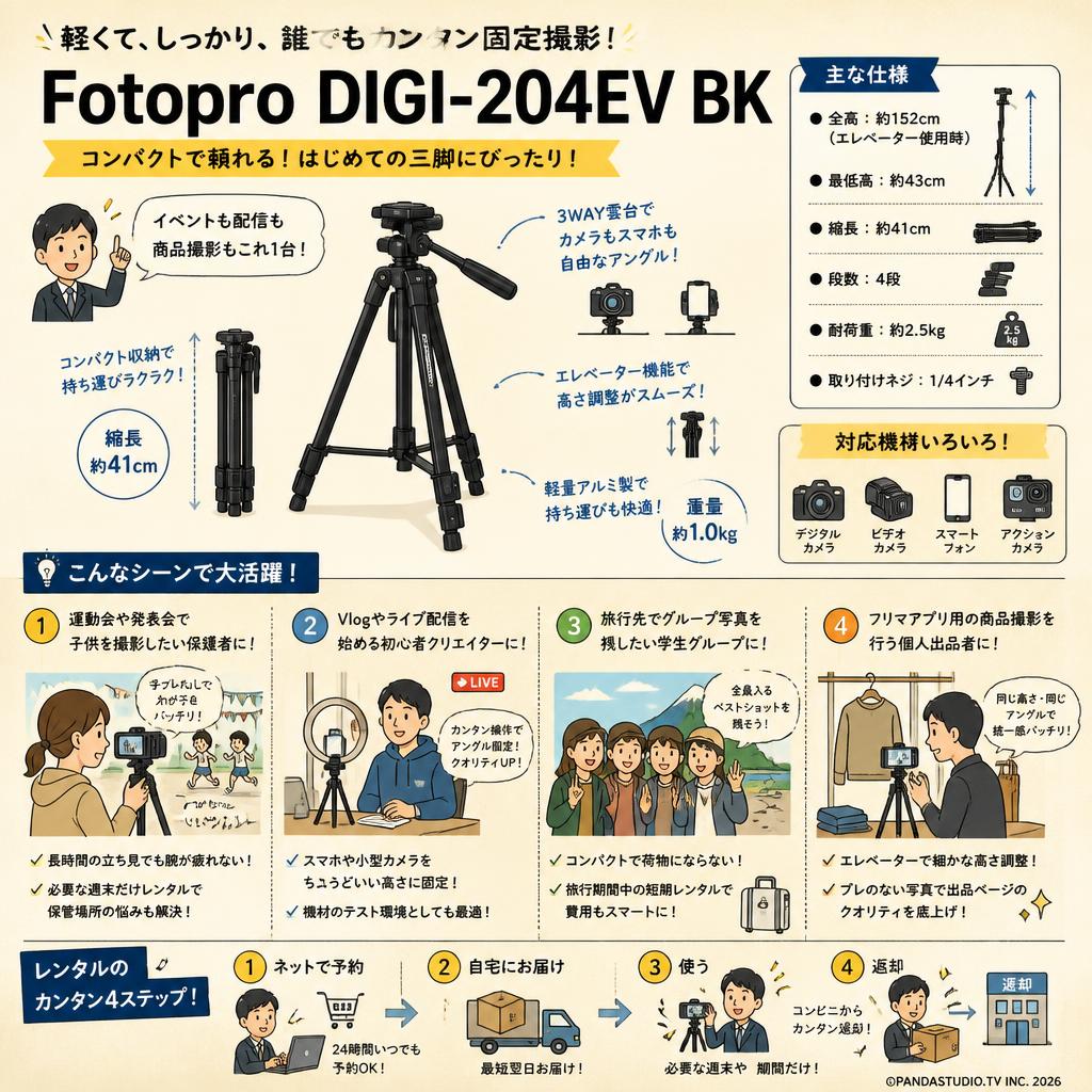 Fotopro DIGI-204EV BK おもな対象のお客様